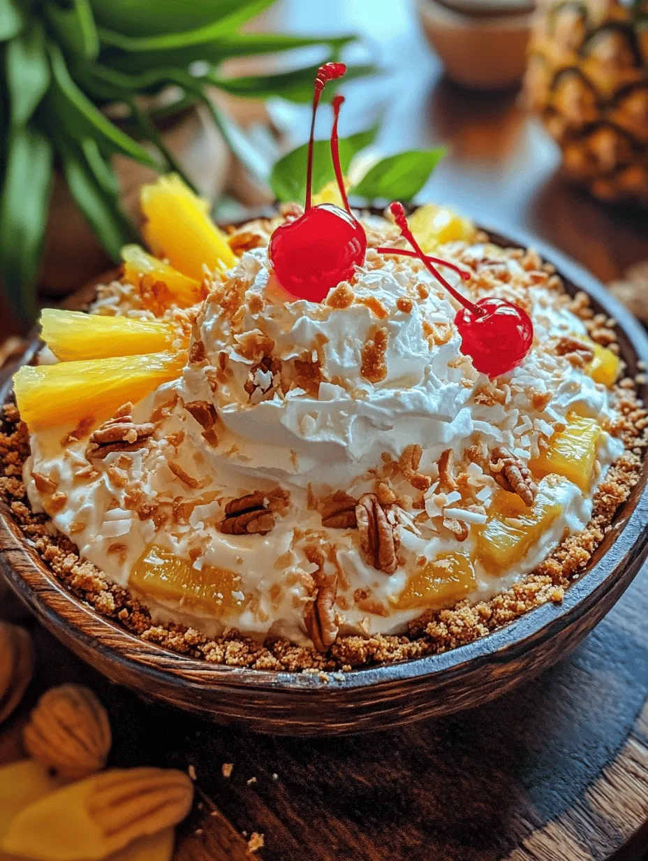 Indulging in a dessert that captures the essence of sun-soaked beaches and tropical breezes is a dream for many, and the Tropical Millionaire Pie Delight does just that. This no-bake pie is a luscious treat that beautifully marries the creamy richness of a sweet filling with the refreshing flavors of pineapple and coconut. Each bite is a delightful explosion of flavor and texture, making it the perfect addition to summer gatherings, festive celebrations, or simply as a sweet escape from everyday life.