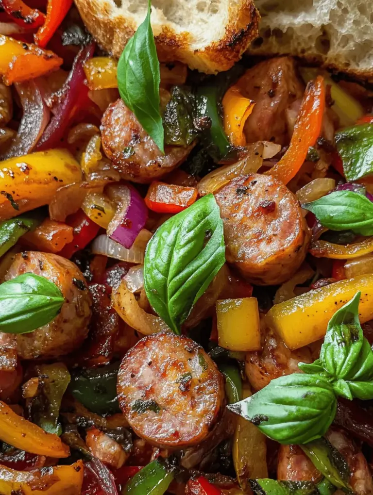 If you're looking for a dish that’s as comforting as it is vibrant, Sizzling Italian Sausage & Colorful Peppers should be at the top of your list. This recipe combines the robust flavors of high-quality Italian sausages with a rainbow of bell peppers, creating a meal that is not only visually appealing but also packed with flavor. What makes this dish truly appealing is its quick preparation time, making it perfect for weeknight dinners or casual gatherings. With just a handful of ingredients, you can whip up a satisfying meal that showcases the rich culinary traditions of Italian cuisine.
