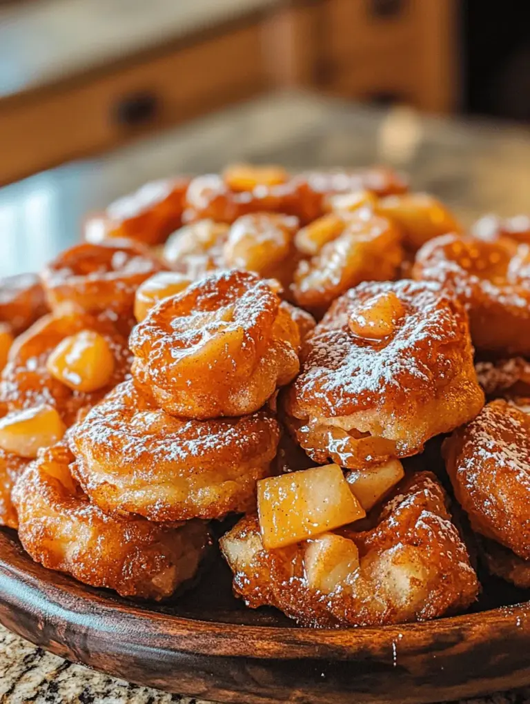 Baked apple fritters are a delightful twist on the classic fried version, offering a healthier alternative without compromising on flavor or texture. These treats are not just a snack; they embody the essence of comfort food, especially during the fall season when apples are at their peak. The warm aroma of cinnamon and baked apples wafting through your kitchen will evoke nostalgia, reminding you of cozy afternoons spent with loved ones. This recipe is not only simple and quick to make, but it’s also perfect for sharing with family and friends, making it an ideal choice for gatherings or casual weekend brunches.