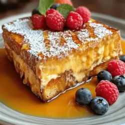 Baked French toast has become a beloved breakfast staple for many households, offering a delightful start to the day that is both satisfying and indulgent. This dish transforms the classic French toast experience into a simpler, more convenient format, making it a go-to choice for family gatherings, brunches, and those busy mornings when time is of the essence. The beauty of the no-fuss baked French toast recipe lies in its straightforward preparation, allowing you to whip up a delicious meal without the stress of standing over a hot skillet.