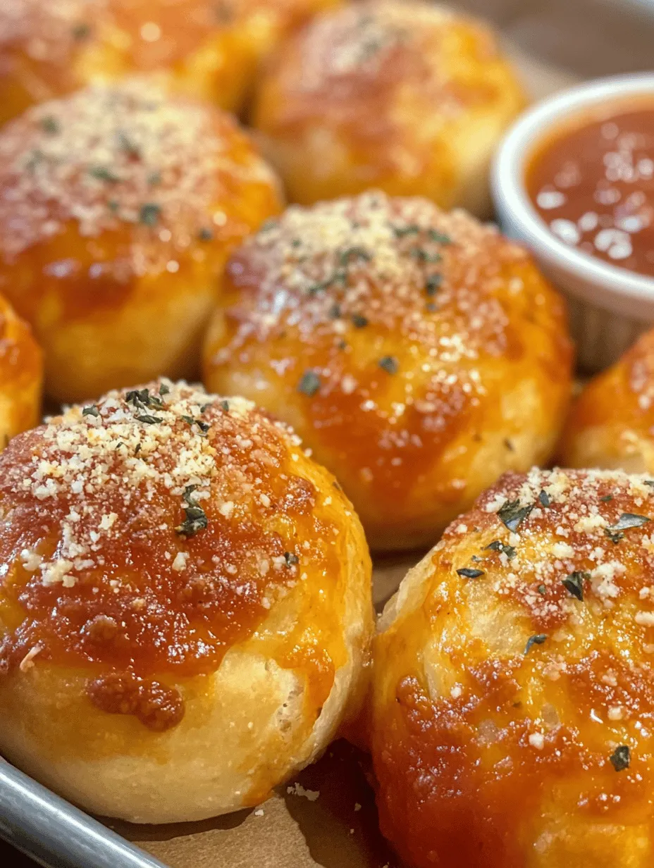 In recent years, pizza-inspired snacks have taken the culinary world by storm. From pizza rolls to stuffed crusts, the variations are endless. Cheesy Pepperoni Pizza Bombs embody this trend perfectly, offering a creative twist on traditional pizza. Their bite-sized format makes them incredibly versatile, allowing for easy serving and enjoyment. They can be a fantastic starter at a party, a fun addition to a game day spread, or a satisfying snack to enjoy while binge-watching your favorite series.