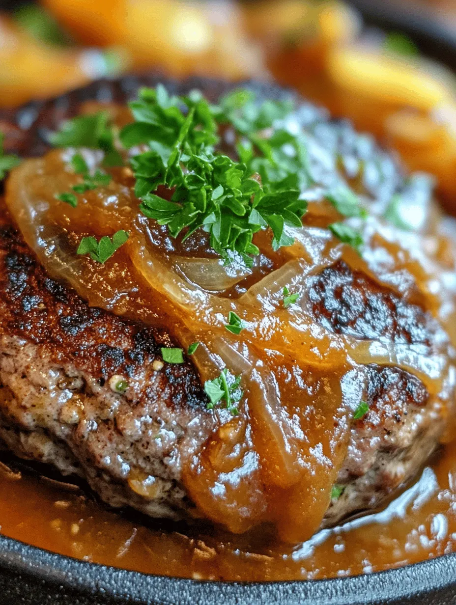In the vast landscape of comfort food, few dishes evoke the same sense of nostalgia and satisfaction as a hearty hamburger steak with savory onion gravy. This beloved dish is more than just a meal; it represents a warm embrace, a cherished family tradition, and a celebration of simple yet robust flavors. The classic hamburger steak, often served with a generous helping of rich onion gravy, has become a staple in homes across America and beyond, reflecting the cultural significance of hearty, home-cooked meals.