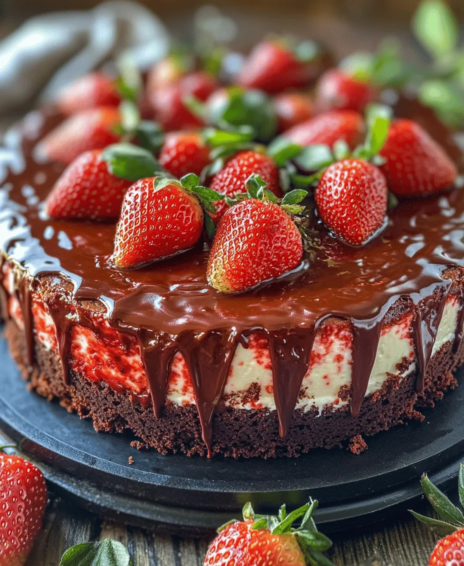 If you are a dessert enthusiast, then the Red Velvet Strawberry Cheesecake Delight is a culinary masterpiece you won’t want to miss. This enchanting dessert artfully combines the rich, velvety profile of red velvet cake with the creamy, luxurious texture of cheesecake, all while being adorned with fresh strawberries. The striking appearance of this dessert, with its deep red hue and white cheesecake layer, makes it a show-stopper that’s perfect for any occasion. Whether you’re celebrating a birthday, marking an anniversary, or hosting a holiday gathering, this delightful treat is sure to impress your guests and leave them craving more.