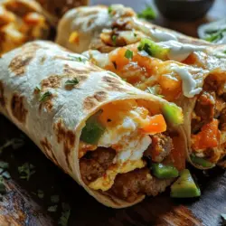 Breakfast burritos have taken the culinary world by storm, becoming a beloved morning staple for many. They are not only delicious but also incredibly versatile, making them a favorite choice for families, busy individuals, and meal preppers alike. Picture this: a warm, soft tortilla filled to the brim with a delightful combination of eggs, protein, vegetables, and cheese, all wrapped up in a convenient package that’s easy to eat on the go. Whether you are rushing out the door or enjoying a leisurely brunch, breakfast burritos offer a fulfilling and satisfying start to your day.