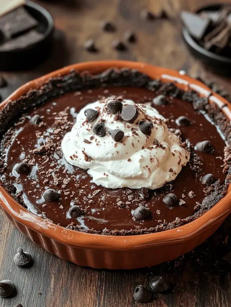 If you’re a chocolate lover, then the Hot Fudge Pie is a dessert that should certainly be on your radar. This indulgent pie is a delightful concoction that brings together rich, deep chocolate flavors with a gooey, almost molten texture that is simply irresistible. Whether you’re hosting a family gathering, celebrating a special occasion, or just want to treat yourself after a long day, this pie is the perfect way to satisfy your sweet tooth.