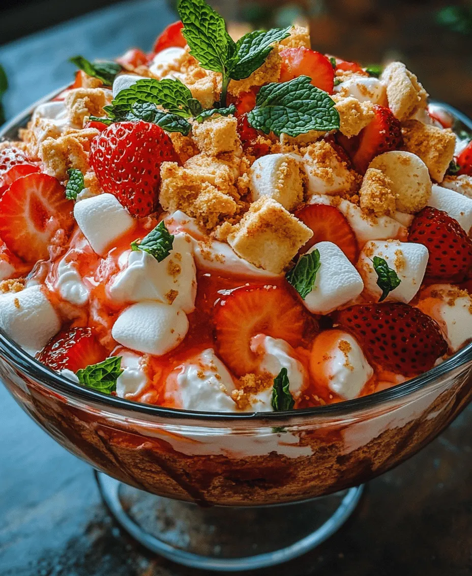 As the warm summer sun shines down, there’s nothing quite like indulging in a light and refreshing dessert to elevate your spirits. Enter the Strawberry Shortcake Fluff Salad—a delightful fusion of traditional flavors presented in a modern, easy-to-make dish. This charming salad is not only visually appealing but also captures the essence of summer with its vibrant, juicy strawberries. It combines the nostalgic taste of classic strawberry shortcake with a fluffy, airy texture that makes it a perfect treat for warm weather gatherings, picnics, or family barbecues.