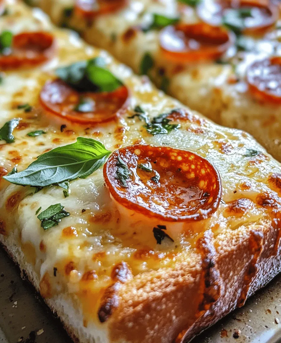 French Bread Pizza is a delightful and innovative twist on traditional pizza that has captured the hearts of many food lovers. This dish combines the comforting taste of pizza with the crisp texture of French bread, creating a satisfying meal that can be whipped up in no time. It’s the perfect choice for busy weeknights, casual gatherings, or even a quick snack. The beauty of French Bread Pizza lies in its versatility; you can easily customize it to suit your taste preferences and dietary needs. Whether you're a meat lover, vegetarian, or looking for gourmet options, this recipe can be tailored to fit your desires.