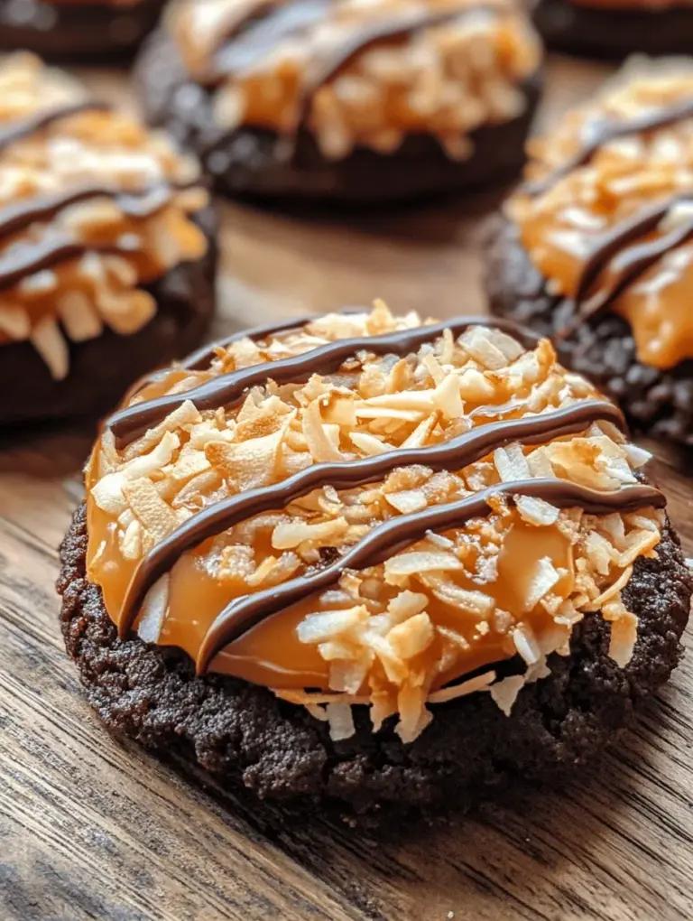Welcome to the delightful world of homemade treats! Today, we're diving into a cherished favorite: Samoas cookies. These irresistible, decadent delights combine a buttery cookie base with a chewy coconut caramel topping, all drizzled with rich chocolate. The balance of flavors and textures makes Samoas a beloved classic, perfect for any occasion – from family gatherings to cozy nights at home with a cup of tea.