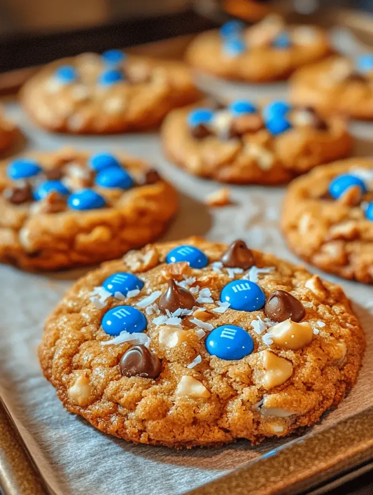 Delve into the delightful world of baking with our Cookie Monster Cookies recipe, a fun twist on traditional cookies that will excite both kids and adults alike. These vibrant, chewy treats are not only visually appealing, thanks to the bright blue M&M's, but they also combine the rich flavors of chocolate and coconut, bringing a unique texture and taste to your cookie repertoire. Whether you’re planning a special celebration, a casual gathering, or simply a fun family baking day, these cookies are sure to impress. This blog post will guide you through the essential steps of creating these cookies, share insights into ingredient choices, and highlight the joy of baking at home.