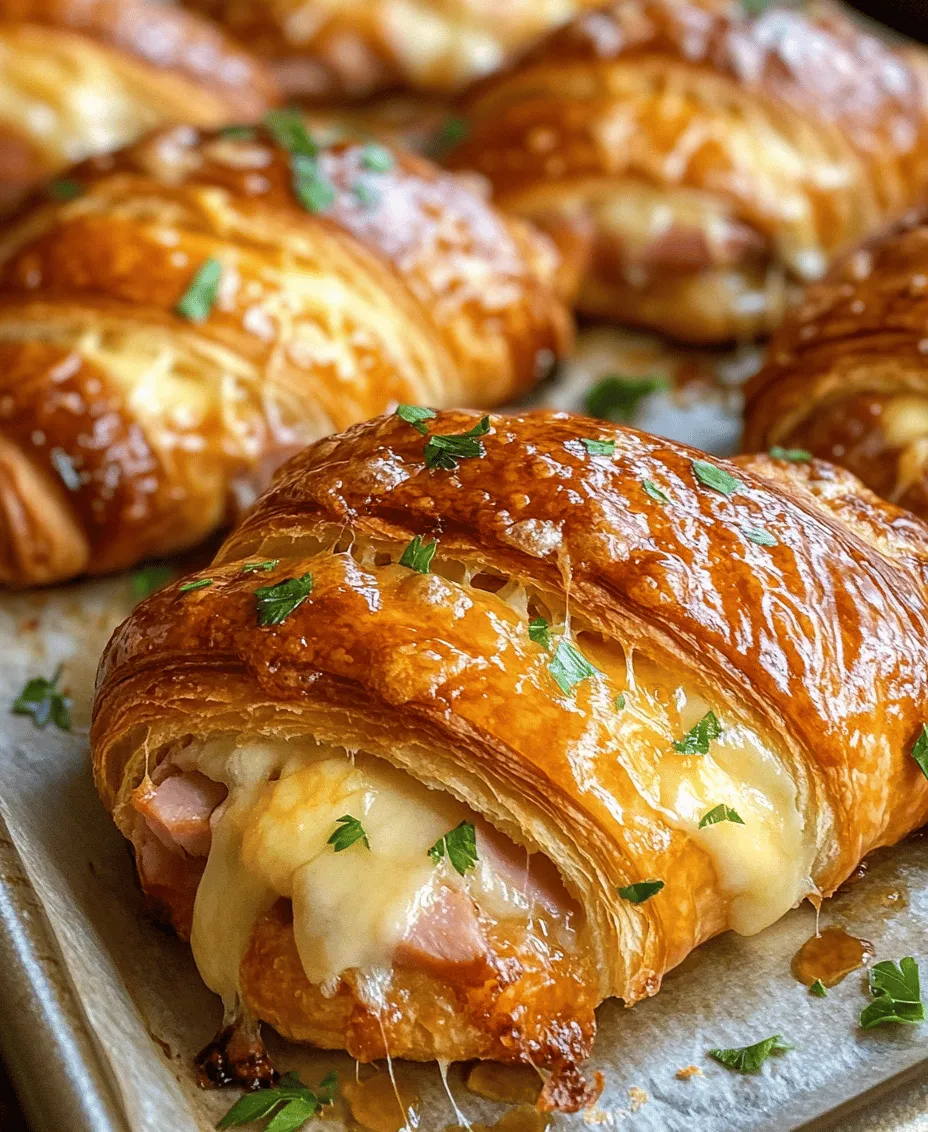 Croissants have long been celebrated for their flaky, buttery layers and versatile nature, making them a beloved choice across various culinary traditions. Originating from Austria and popularized in France, these delicate pastries can be enjoyed plain, filled with sweet jams, or savored alongside rich, savory ingredients. One such delectable variant is the melty baked ham and cheese croissant, a dish that transforms this classic pastry into a delightful fusion of flavors.
