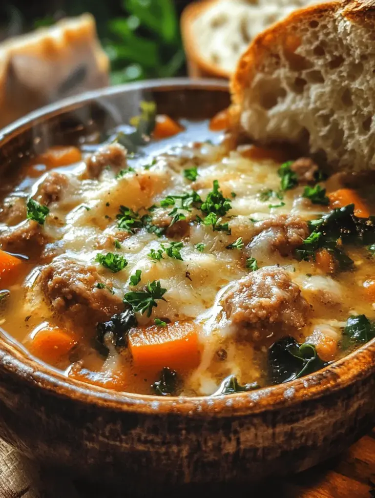 When the chill of winter settles in or when you're in need of a comforting meal, there's nothing quite like a warm bowl of Hearty Velvety Italian Sausage Parmesan Soup. This dish embodies the essence of comfort food, combining rich flavors with a creamy texture that warms the soul. Originating from the heart of Italy, this soup has become a beloved addition to many family tables, transcending cultural boundaries while celebrating the simple yet robust ingredients that define Italian cuisine.