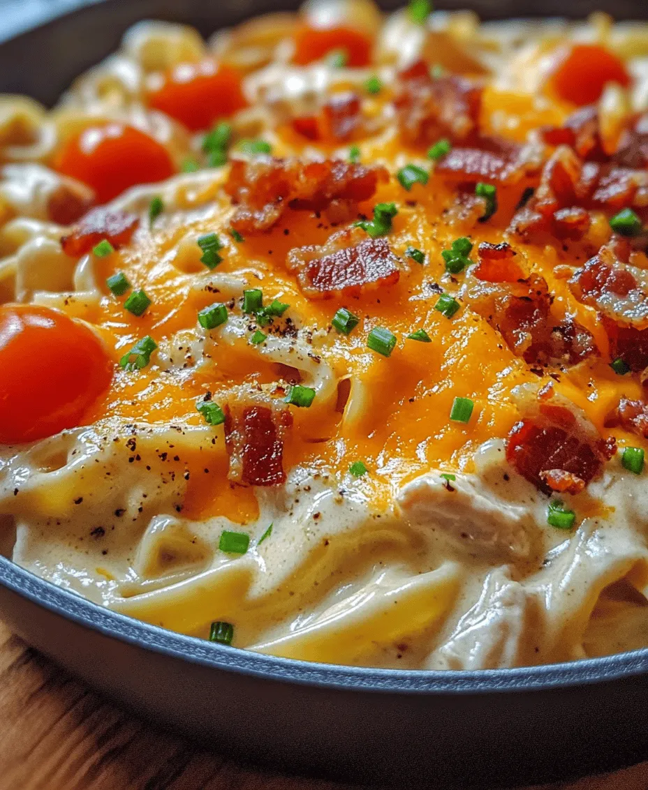 Creamy Chicken Bacon Ranch Pasta is a dish that brings comfort and indulgence to the dinner table. This delightful meal combines the rich flavors of crispy bacon, tender chicken, and a luxurious creamy sauce, making it a favorite among families and food lovers alike. Comfort food, in general, plays a significant role in our lives; it evokes feelings of warmth and nostalgia, often reminding us of cherished moments spent with loved ones around the dining table. This dish is not just a meal; it's an experience that wraps you in a cozy embrace and satisfies your cravings.