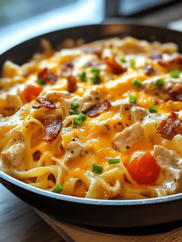 Creamy Chicken Bacon Ranch Pasta is a dish that brings comfort and indulgence to the dinner table. This delightful meal combines the rich flavors of crispy bacon, tender chicken, and a luxurious creamy sauce, making it a favorite among families and food lovers alike. Comfort food, in general, plays a significant role in our lives; it evokes feelings of warmth and nostalgia, often reminding us of cherished moments spent with loved ones around the dining table. This dish is not just a meal; it's an experience that wraps you in a cozy embrace and satisfies your cravings.