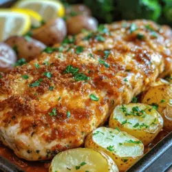 In the fast-paced world we live in, finding time to prepare a healthy and delicious meal can often feel like a daunting task. That's where sheet pan dinners come into play, offering a perfect solution for busy weeknights. One standout recipe that embodies the ease and flavor of sheet pan cooking is Parmesan Crusted Chicken. This delightful dish combines tender, juicy chicken breasts with a medley of vibrant vegetables, all coated in a crispy, cheesy exterior that is simply irresistible.