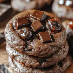 Cookies have long been a beloved dessert, universally cherished for their delightful sweetness, comforting textures, and endless versatility. Whether enjoyed alongside a hot cup of coffee or as an after-school treat, cookies evoke a sense of nostalgia and home. Among the countless varieties that exist, the Decadent Chocolate Cherry Cookies stand out, capturing the hearts of chocolate lovers and fruit enthusiasts alike. These cookies boast a rich, indulgent chocolate flavor that is beautifully complemented by the tartness of cherries, creating a harmony of tastes that is hard to resist.