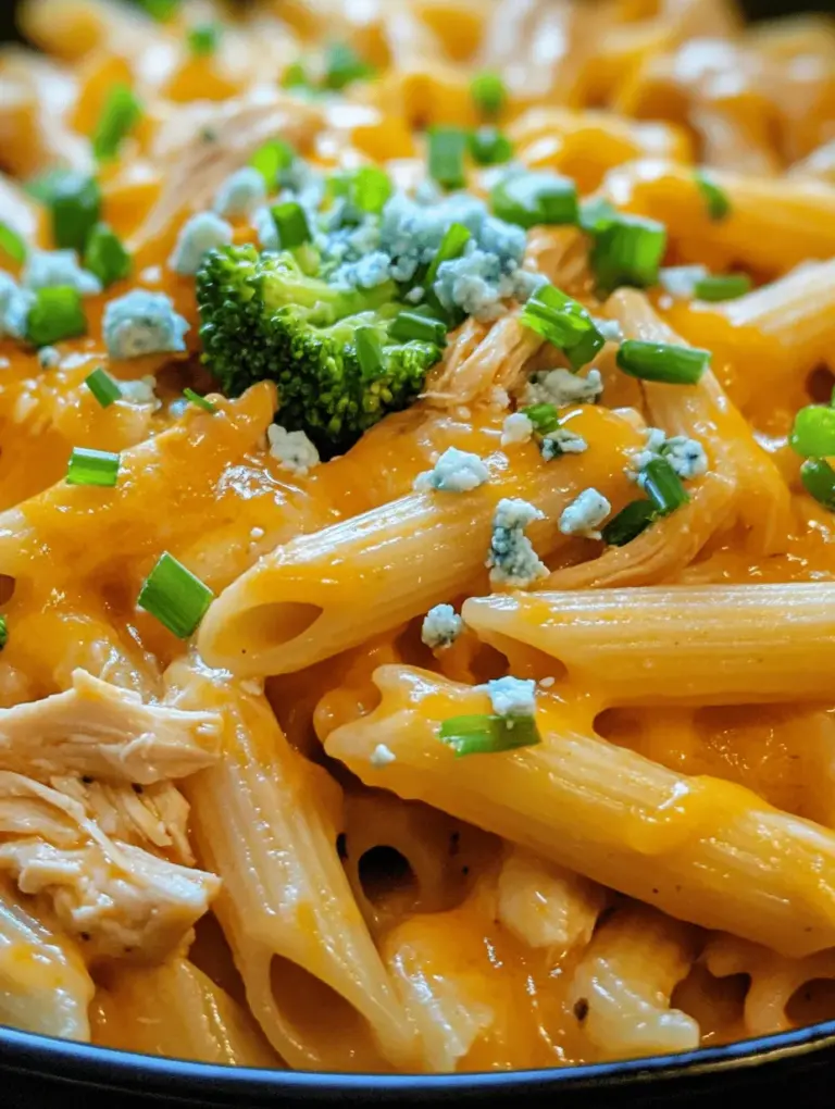 Welcome to the world of culinary fusion where comfort food meets bold flavors! Buffalo Chicken Pasta Delight is a delicious creation that marries the classic taste of buffalo chicken wings with the satisfying heartiness of pasta. This dish is a celebration of flavors, combining the spicy zing of buffalo sauce with the creamy richness of a savory sauce, making it an ideal choice for those who crave a little excitement in their weeknight dinners.