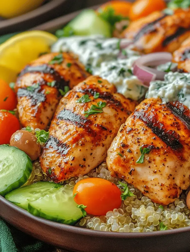 The foundation of any great Greek Chicken Bowl lies in the marinade that infuses the chicken with rich flavors. Each ingredient plays a crucial role in enhancing both taste and health benefits.