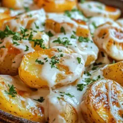 When it comes to comfort food, few dishes can rival the heartwarming allure of Savory Easy Creamy Garlic Sauce Baby Potatoes. This delightful side dish not only complements a variety of main courses but also stands out on its own with its rich, creamy texture and robust garlic flavor. Perfect for weeknight dinners or special occasions, these baby potatoes enveloped in a luscious garlic sauce are sure to satisfy both the palate and the soul.