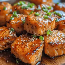 If you're a seafood lover looking for a dish that combines delightful flavors with a satisfying crunch, look no further than Crispy Honey Garlic Salmon Bites. This recipe is not only easy to prepare but also celebrates the natural richness of salmon, transforming it into bite-sized pieces that are perfect for any occasion, from casual family dinners to elegant gatherings. The contrast of crispy textures with the sweet and savory notes of honey garlic sauce makes these salmon bites irresistible, ensuring they will be a hit at the dinner table.