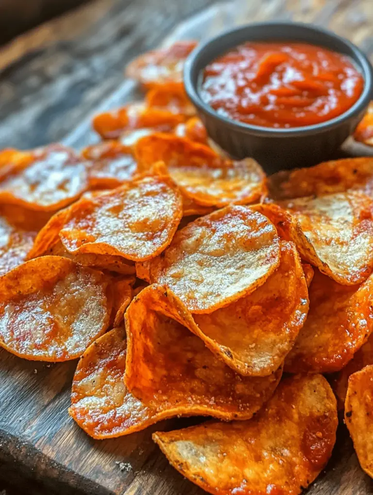 If you’re a fan of pizza and snacks that provide a satisfying crunch, then let me introduce you to a delightful culinary innovation: pizza chips. These irresistible little bites capture the essence of your favorite pizza flavors, transforming them into a crunchy, addictive snack that will have you reaching for more. What makes these pizza chips even more enticing? The recipe requires only two main ingredients. Yes, you read that right—just two! This simplicity not only makes it easy to whip up a batch, but it also opens the door for endless customization to suit your taste.