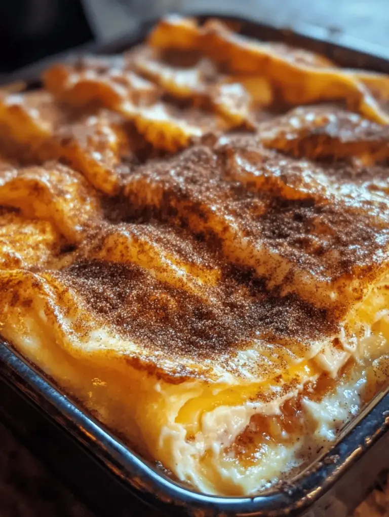 Are you ready to indulge in a dessert that perfectly marries creamy goodness with a flaky, buttery crust? If so, the Heavenly Sopapilla Cheesecake Delight will undoubtedly become your new go-to treat. This dessert takes the beloved flavors of traditional sopapillas—light, fluffy pastries often enjoyed in Mexican cuisine—and transforms them into a mouthwatering cheesecake delight that is as pleasing to the eyes as it is to the palate.