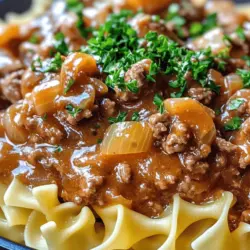 Ground Beef Stroganoff is more than just a meal; it’s a dish steeped in nostalgia that brings families together around the dinner table. This creamy, savory delight boasts tender ground beef, earthy mushrooms, and a luscious sauce, all served over perfectly cooked egg noodles. The simplicity of preparation combined with its rich flavors makes it a go-to comfort food for many. In this article, we will explore the rich history of Stroganoff, delve into the ingredients that make this dish special, and provide a step-by-step guide to creating this comforting classic in your own kitchen.
