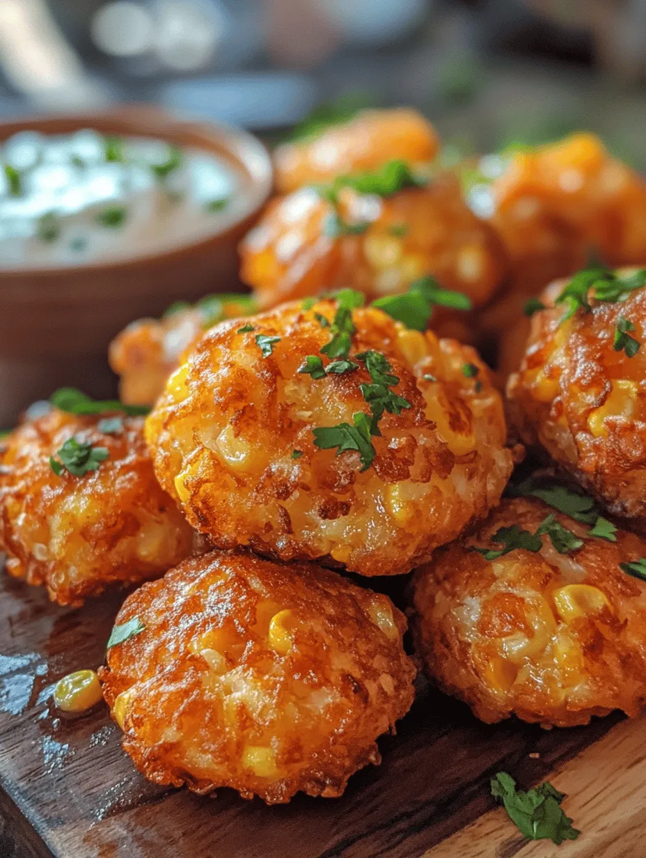Corn fritters are a delightful and versatile dish that can elevate any meal, whether served as an appetizer, snack, or side dish. With their crispy texture and savory flavor, these fritters are sure to please even the pickiest eaters. The beauty of corn fritters lies in their simplicity and the vibrant taste that fresh or frozen corn brings to the table. The combination of crispy edges and a tender interior, combined with flavorful seasonings and optional cheese, makes these fritters a crowd-pleaser for gatherings and family dinners alike.