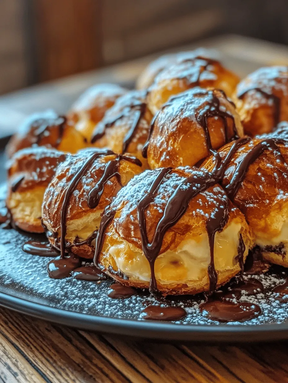 Italian cream puffs, or "bignè" as they're called in Italy, are a beloved dessert that showcases the art of pastry making. These delightful treats are an integral part of Italian cuisine, celebrated for their light and airy texture, which offers a beautiful contrast to the rich and creamy custard filling. The popularity of cream puffs extends beyond Italy, enchanting dessert lovers worldwide with their versatility and elegance.