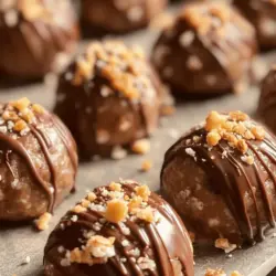 If you have a sweet tooth and are looking for a delicious treat that requires minimal effort, look no further than Butterfinger Delights. These no-bake treats combine the rich flavors of creamy peanut butter, the satisfying crunch of Butterfinger candy bars, and a luscious coating of chocolate, creating a delightful experience with every bite. Perfect for chocolate lovers, Butterfinger Delights are not only simple to prepare but also incredibly satisfying, making them a favorite for any occasion.