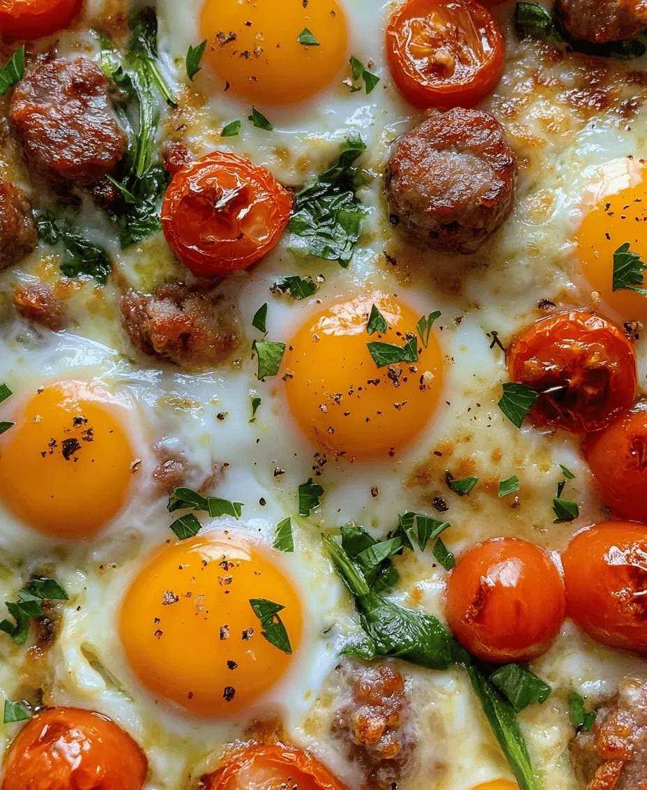 Start your day off on a delicious note with the Sizzling Sheet-Pan Egg & Sausage Bake, a perfect blend of flavors and textures that brings together the warmth of a hearty breakfast in one easy dish. This recipe is not just a meal; it’s an experience that elevates the traditional breakfast spread into a simple yet elegant feast. With its delightful medley of eggs, sausage, and fresh vegetables, this dish promises to satisfy your morning cravings while being incredibly easy to prepare.