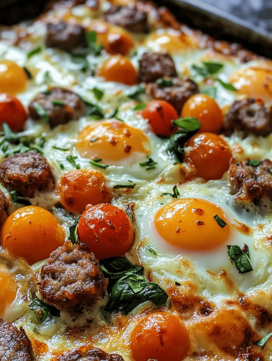 Start your day off on a delicious note with the Sizzling Sheet-Pan Egg & Sausage Bake, a perfect blend of flavors and textures that brings together the warmth of a hearty breakfast in one easy dish. This recipe is not just a meal; it’s an experience that elevates the traditional breakfast spread into a simple yet elegant feast. With its delightful medley of eggs, sausage, and fresh vegetables, this dish promises to satisfy your morning cravings while being incredibly easy to prepare.