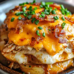 When it comes to comfort food, few dishes can compete with the heartwarming appeal of a Loaded Potato Ranch Chicken Casserole. This delicious dish masterfully combines the tender textures of chicken, the rich creaminess of ranch dressing, and the satisfying crunch of crispy bacon, all enveloped in a bed of fluffy potatoes and gooey melted cheese. It’s the kind of meal that brings family and friends together, perfect for cozy weeknight dinners or festive potluck gatherings.