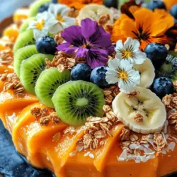 In recent years, smoothie bowls have emerged as a popular breakfast trend, captivating food enthusiasts and health-conscious individuals alike. These vibrant, colorful bowls not only make for a visually appealing meal but also serve as a canvas for creative culinary expression. Among the myriad of flavors and combinations, the Tropical Creamy Mango Smoothie Bowl stands out, offering a refreshing burst of tropical goodness that transports your taste buds to sun-soaked beaches with every spoonful.