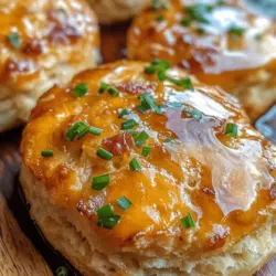 If you’re on the lookout for a delectable and comforting treat that perfectly balances sweet and savory flavors, look no further than these Maple Bacon Cheddar Biscuits. This delightful recipe combines the rich, salty goodness of crispy bacon with the sharp, creamy taste of cheddar cheese, all harmoniously complemented by the sweet notes of maple syrup. These biscuits are not just a snack; they are a culinary experience that elevates any meal.