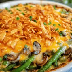 If you're searching for a dish that effortlessly marries comfort food with fresh, nutritious ingredients, look no further than the Savory Green Bean Delight Casserole. This delightful casserole is a celebration of green beans, bringing a new twist to a classic favorite. Its rich, creamy texture combined with a crunchy topping makes it a must-try for any vegetable lover. Not only is it a delicious addition to your meal rotation, but it also serves as an excellent way to incorporate more vegetables into your family's diet.