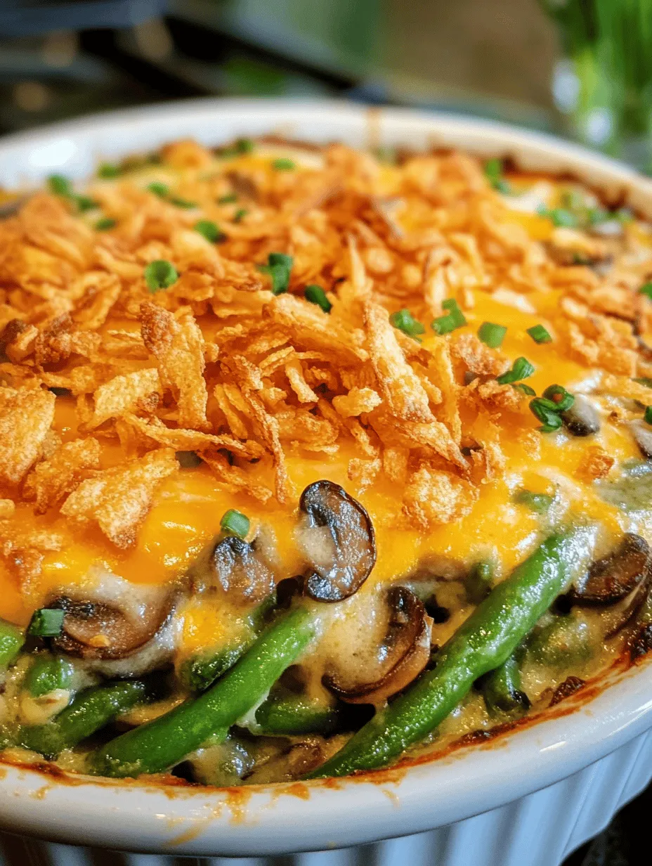 If you're searching for a dish that effortlessly marries comfort food with fresh, nutritious ingredients, look no further than the Savory Green Bean Delight Casserole. This delightful casserole is a celebration of green beans, bringing a new twist to a classic favorite. Its rich, creamy texture combined with a crunchy topping makes it a must-try for any vegetable lover. Not only is it a delicious addition to your meal rotation, but it also serves as an excellent way to incorporate more vegetables into your family's diet.