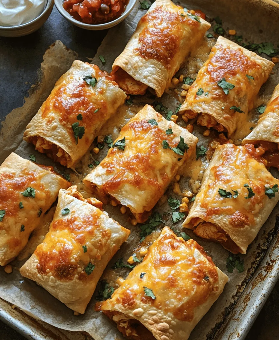 If you’re looking for a meal that’s both satisfying and healthier than traditional fare, look no further than baked chicken chimichangas. These delightful creations combine tender, shredded chicken with a medley of black beans, sweet corn, and gooey cheese, all enveloped in a crispy shell. Unlike their fried counterparts, these baked versions provide a guilt-free indulgence that doesn’t skimp on flavor.