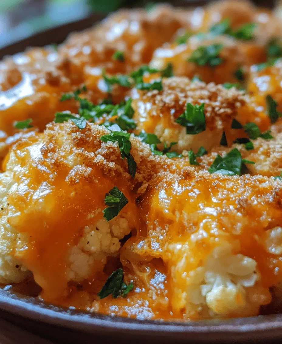 If you're on the hunt for a comforting, indulgent dish that doesn't compromise on health, look no further than Cheesy Cauliflower Bake. This delightful recipe combines the goodness of cauliflower with the rich, creamy flavors of cheese, making it an irresistible option for both vegetarians and cheese lovers alike. As a versatile vegetable, cauliflower has surged in popularity over recent years, thanks to its ability to adapt to a variety of culinary styles while offering a nutritious alternative to traditional starches. This Cheesy Cauliflower Bake is the perfect embodiment of that trend—a dish that is not only cheesy and satisfying but also low in carbs and packed with nutrients.