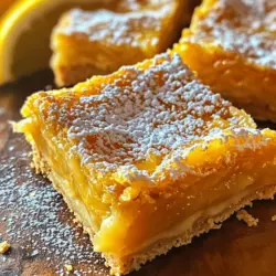 Lemon bars are a timeless dessert that captures the essence of sunny days and sweet memories. Renowned for their bright flavor and delightful balance of sweetness and tartness, these treats have found a special place in the hearts of dessert lovers everywhere. The classic lemon bar typically features a buttery crust topped with a luscious lemon filling, making it a perfect choice for any occasion, from summer picnics to holiday gatherings.