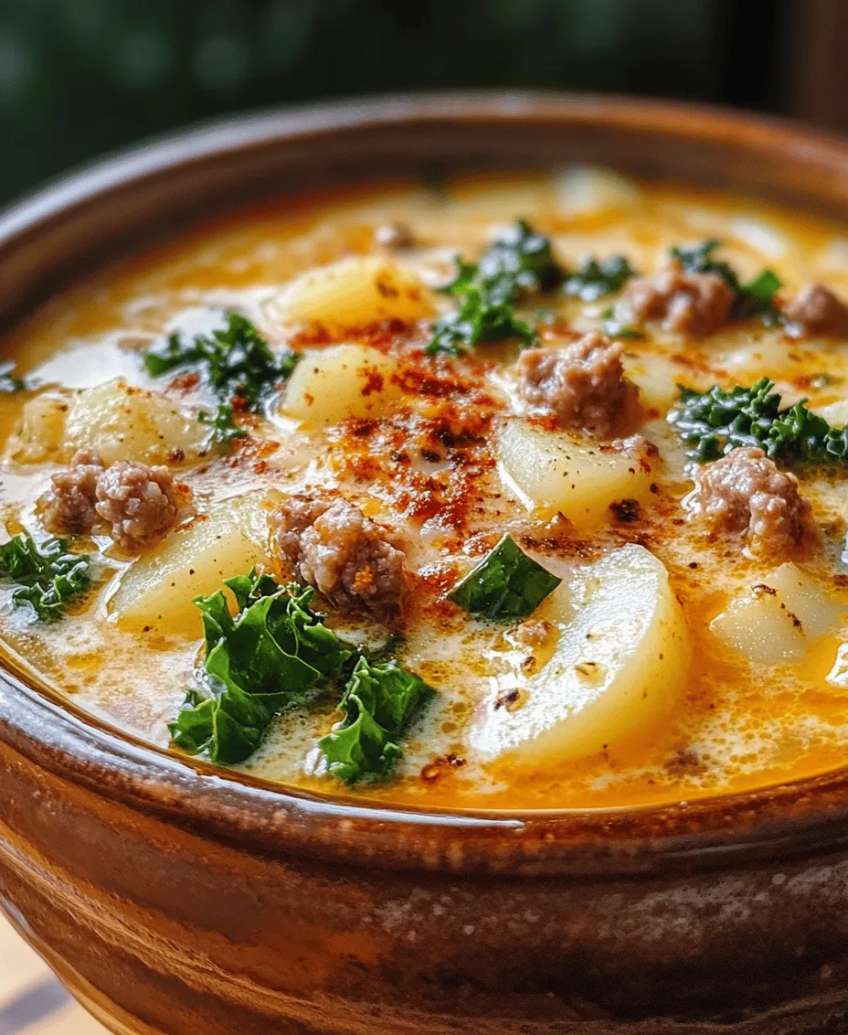 Zuppa Toscana, a warm and comforting soup, has become a beloved staple at Olive Garden, captivating the taste buds of patrons across the nation. This hearty dish, rich in flavors and textures, combines the rustic essence of Italian cuisine with familiar ingredients, making it a perfect option for any occasion—from family dinners to cozy nights in. With its savory blend of spices, creamy broth, and vibrant greens, Zuppa Toscana offers a delightful escape into the heart of Italy, right from your kitchen.