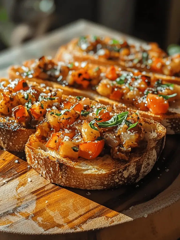 Bruschetta, a quintessential Italian antipasto, embodies the essence of Italian cuisine: simplicity, freshness, and flavor. Originating from the rustic kitchens of central Italy, bruschetta has transcended its humble beginnings to become a beloved appetizer in eateries worldwide. This dish celebrates the vibrant flavors of its components, inviting you to savor each bite. The beauty of bruschetta lies not just in its taste but in its ability to bring people together, whether at a casual family gathering or an elegant dinner party.