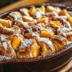 There's something undeniably magical about homemade rolls, especially when they merge the comforting flavors of traditional desserts with the warm, fluffy embrace of freshly baked bread. Cinnamon Swirl Peach Cobbler Rolls are a delightful creation that epitomizes the charm of comfort food. This recipe uniquely combines the luscious sweetness of ripe peaches with the warm, aromatic notes of cinnamon and sugar, resulting in a treat that can comfortably transition from a hearty breakfast to a decadent dessert.