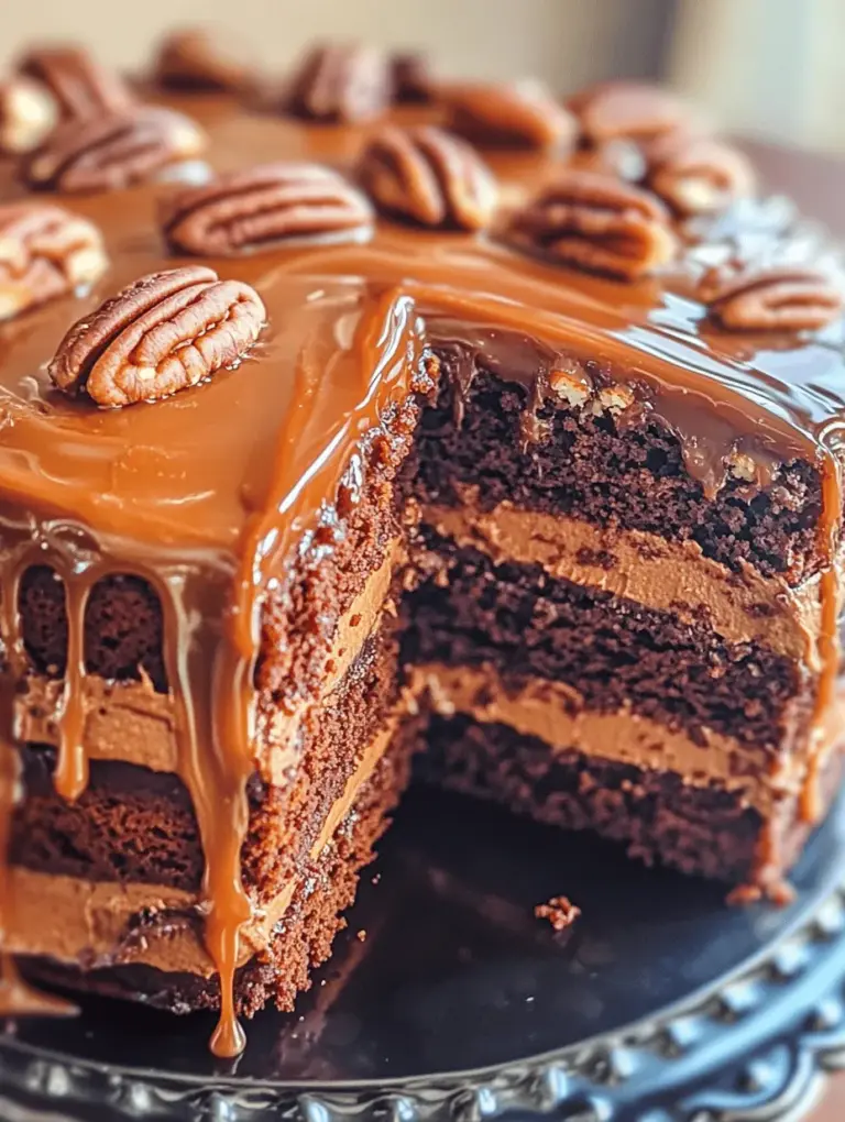 If you’re a fan of rich desserts, the Turtle Chocolate Layer Cake is a must-try. This cake is a heavenly combination of moist chocolate layers, luscious caramel, and silky chocolate frosting that creates an unforgettable experience for your taste buds. Turtle desserts, inspired by the classic turtle candies, have gained popularity for their delightful blend of flavors—chocolate, caramel, and pecans—bringing a comforting and indulgent experience. The allure of this cake lies not only in its deliciously rich flavors but also in its inviting textures. Each bite reveals a delightful mix of soft cake, creamy frosting, and gooey caramel, making it a favorite for chocolate lovers everywhere.