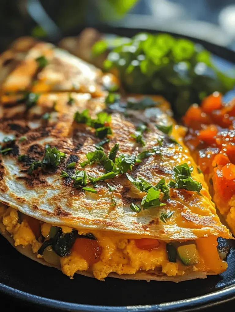 In recent years, breakfast quesadillas have surged in popularity, becoming a staple for those seeking a quick yet satisfying morning meal. This trendy dish embodies versatility and nutrition, allowing cooks to blend flavors and textures for a delightful breakfast experience. Our Veggie & Cheese Breakfast Quesadillas are a standout option, combining fresh vegetables, protein-rich eggs, and gooey cheese, making them an ideal choice for a quick breakfast or a leisurely brunch. Not only are these quesadillas delicious, but they also cater to various dietary preferences, ensuring that everyone can enjoy a hearty meal to kickstart their day. The best part? You can easily customize this recipe with different ingredients, making it a fantastic way to use up whatever veggies you have on hand.
