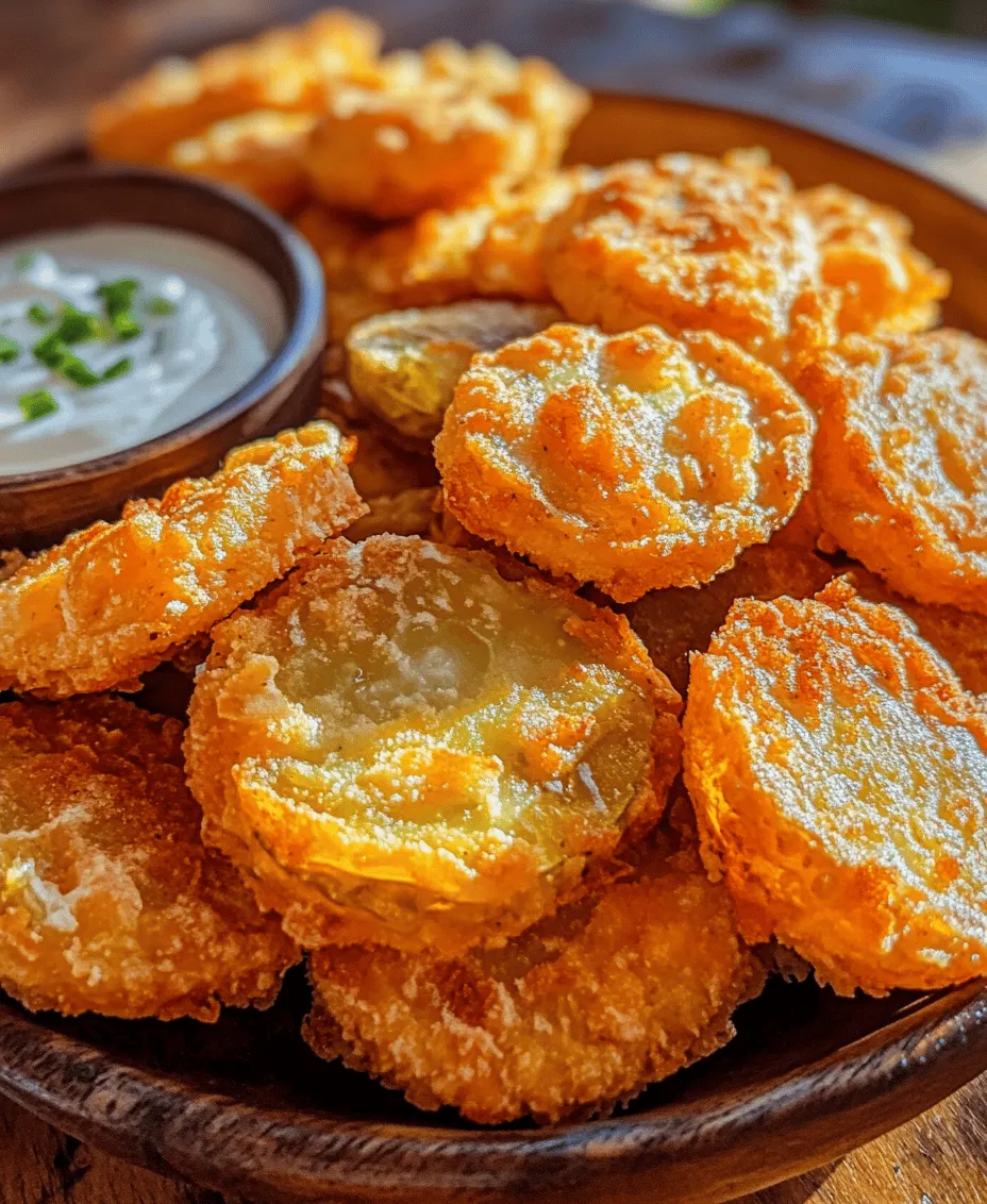Fried pickles have become a beloved staple in bars and restaurants across the United States, and it’s easy to see why. This irresistible appetizer combines the tangy crunch of dill pickles with a crispy, golden coating that’s simply addictive. Whether served as a snack while watching your favorite game or as a delightful starter before a meal, crispy fried pickles are sure to please any crowd.