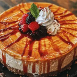 The Classic New York Cheesecake stands as a beacon of culinary heritage, representing not just a dessert but a rich tapestry of New York's vibrant food culture. This iconic cheesecake is known for its dense, creamy texture and a slightly tangy flavor, making it a favorite among dessert lovers worldwide. Its origins can be traced back to the early 1900s when Jewish immigrants brought their cheesecake recipes to the United States, eventually leading to the signature version we know today. With its velvety filling atop a buttery graham cracker crust, this cheesecake has become synonymous with indulgence and celebration.