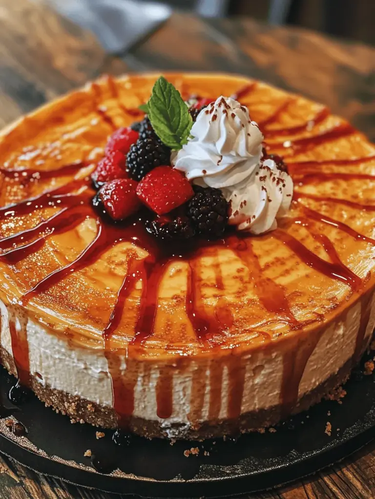 The Classic New York Cheesecake stands as a beacon of culinary heritage, representing not just a dessert but a rich tapestry of New York's vibrant food culture. This iconic cheesecake is known for its dense, creamy texture and a slightly tangy flavor, making it a favorite among dessert lovers worldwide. Its origins can be traced back to the early 1900s when Jewish immigrants brought their cheesecake recipes to the United States, eventually leading to the signature version we know today. With its velvety filling atop a buttery graham cracker crust, this cheesecake has become synonymous with indulgence and celebration.