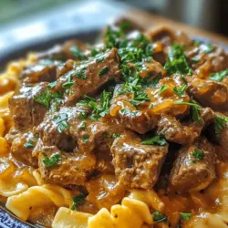 Classic Beef Stroganoff is more than just a dish; it’s a timeless recipe that embodies the essence of comfort food. Originating from Russia in the 19th century, this creamy, savory delight has traveled the world, becoming a beloved staple in kitchens everywhere. Traditionally made with sautéed pieces of beef and a rich sour cream sauce, Beef Stroganoff has evolved into various interpretations, yet its foundational appeal remains unchanged. This dish is not only a celebration of flavors but also a beacon of home cooking, offering warmth and nostalgia with every bite.