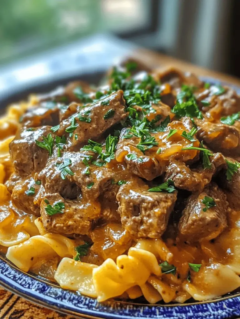 Classic Beef Stroganoff is more than just a dish; it’s a timeless recipe that embodies the essence of comfort food. Originating from Russia in the 19th century, this creamy, savory delight has traveled the world, becoming a beloved staple in kitchens everywhere. Traditionally made with sautéed pieces of beef and a rich sour cream sauce, Beef Stroganoff has evolved into various interpretations, yet its foundational appeal remains unchanged. This dish is not only a celebration of flavors but also a beacon of home cooking, offering warmth and nostalgia with every bite.