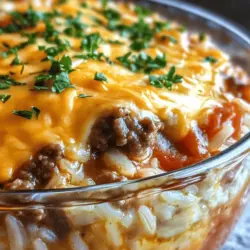 In the realm of comforting meals, few dishes evoke warmth and nostalgia quite like a savory casserole. Among these, the Cheesy Hamburger Rice Casserole stands out as a family favorite, combining the heartiness of ground beef with the satisfying texture of rice and a melty cheese topping. This dish is not only a crowd-pleaser but also a quick and easy solution for busy weeknight dinners, making it a staple in many households.